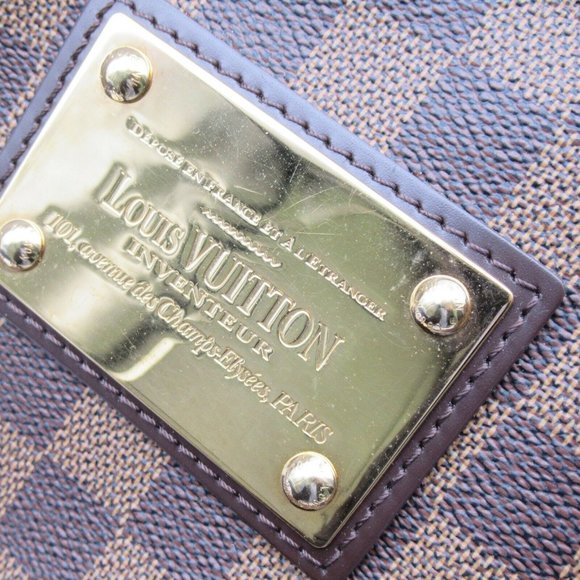 LOUIS VUITTON Thames PM Shoulder Bag N48180 Damier canvas Brown Ebene Used - Picture 7 of 12